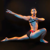 King Briefs (High Leg) - Black / Red